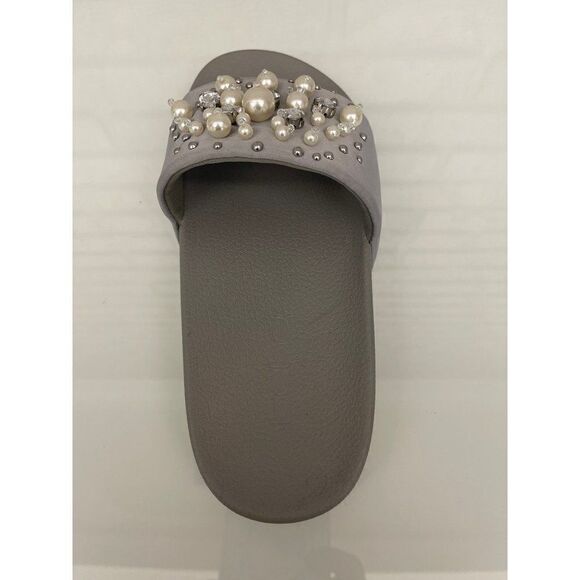 Bebe Fenix Faux Pearls & Rhinestones Slides Size 6 - Picture 5 of 8